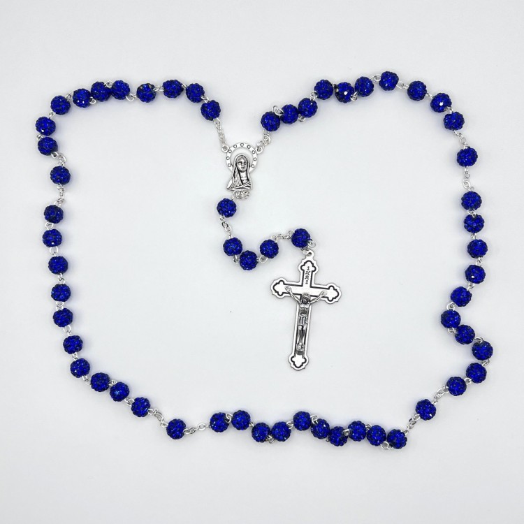 Rosario strass fiesta – cuentas de 8 mm